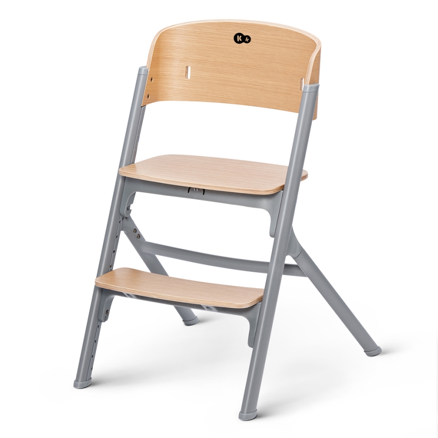KINDERKRAFT SELECT - Sedia da pranzo per bambini 3in1 LIVY Premium quercia + lettino CALMEE