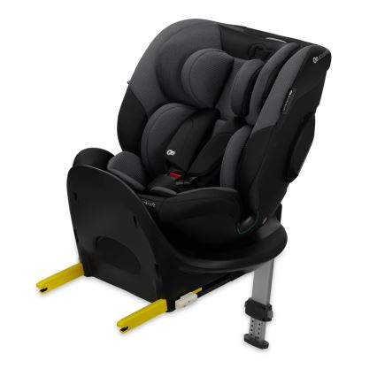 KINDERKRAFT SELECT - Seggiolino auto con base girevole I-FIX (40-150 cm) Nero grafite