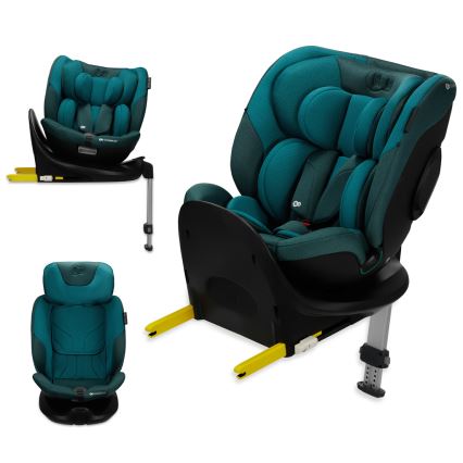 KINDERKRAFT SELECT - Seggiolino auto con base girevole I-FIX (40-150 cm) Blu Harbor