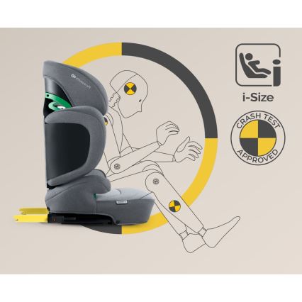KINDERKRAFT SELECT - Seggiolino auto XPAND 2 i-Dimensioni (100-150 cm) Premium Missile grigio