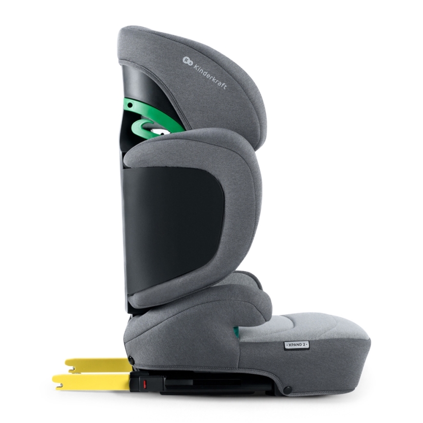 KINDERKRAFT SELECT - Seggiolino auto XPAND 2 i-Dimensioni (100-150 cm) Premium Missile grigio