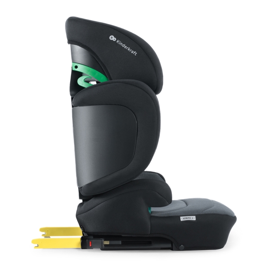 KINDERKRAFT SELECT - Seggiolino auto XPAND 2 i-Dimensioni (100-150cm) Premium Graphite nero