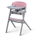 KINDERKRAFT SELECT - Seggiolone da pranzo 3 in 1 per bambini LIVY Premium Aster rosa
