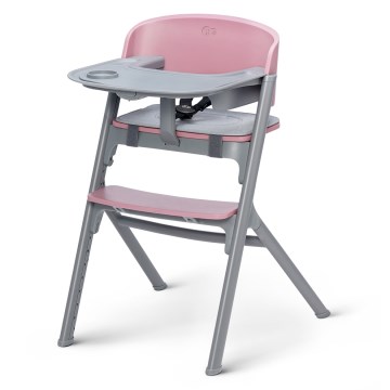 KINDERKRAFT SELECT - Seggiolone da pranzo 3 in 1 per bambini LIVY Premium Aster rosa