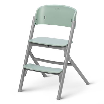 KINDERKRAFT SELECT - Seggiolone da pappa per bambini 3 in 1 LIVY Premium Olive green + sdraietta CALMEE