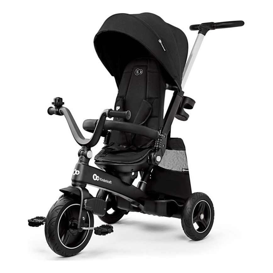 KINDERKRAFT SELECT - Triciclo per bambini 5in1 EASYTWIST Premium nero