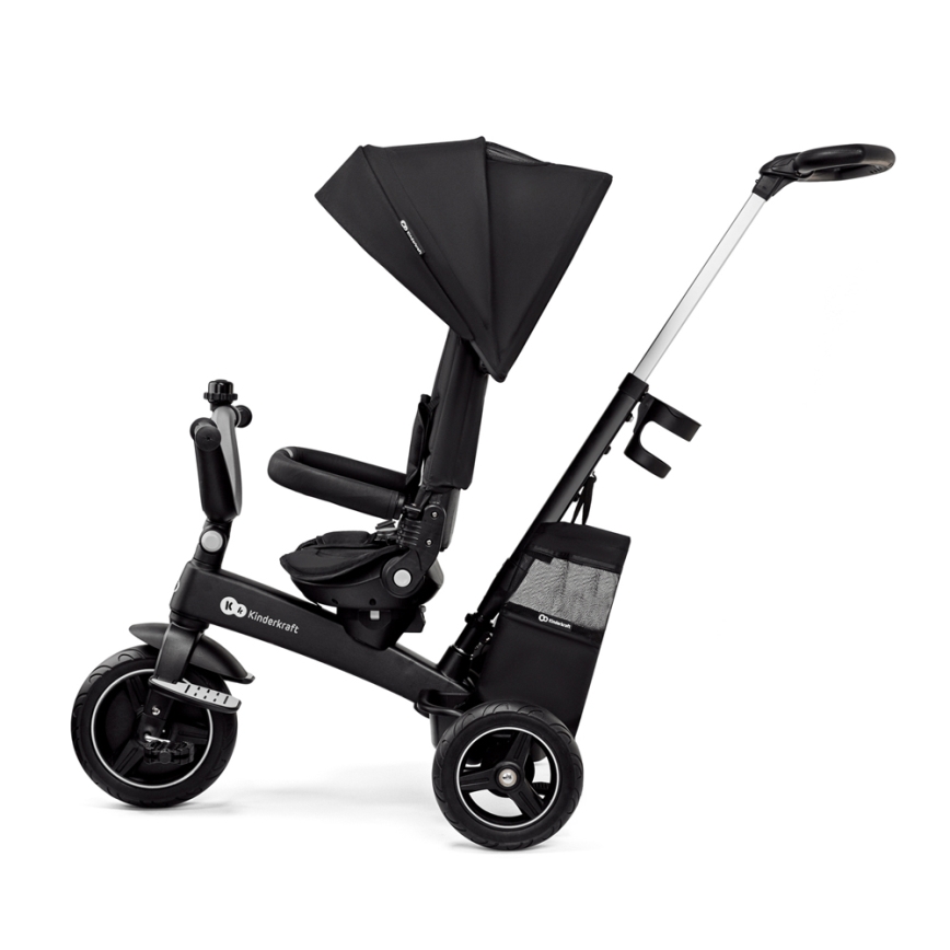 KINDERKRAFT SELECT - Triciclo per bambini 5in1 EASYTWIST Premium nero