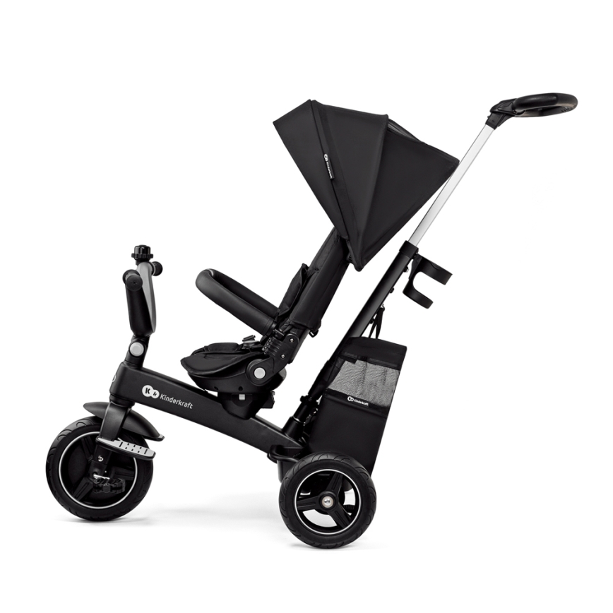 KINDERKRAFT SELECT - Triciclo per bambini 5in1 EASYTWIST Premium nero