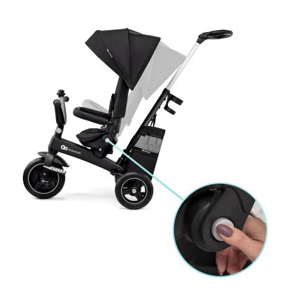 KINDERKRAFT SELECT - Triciclo per bambini 5in1 EASYTWIST Premium nero