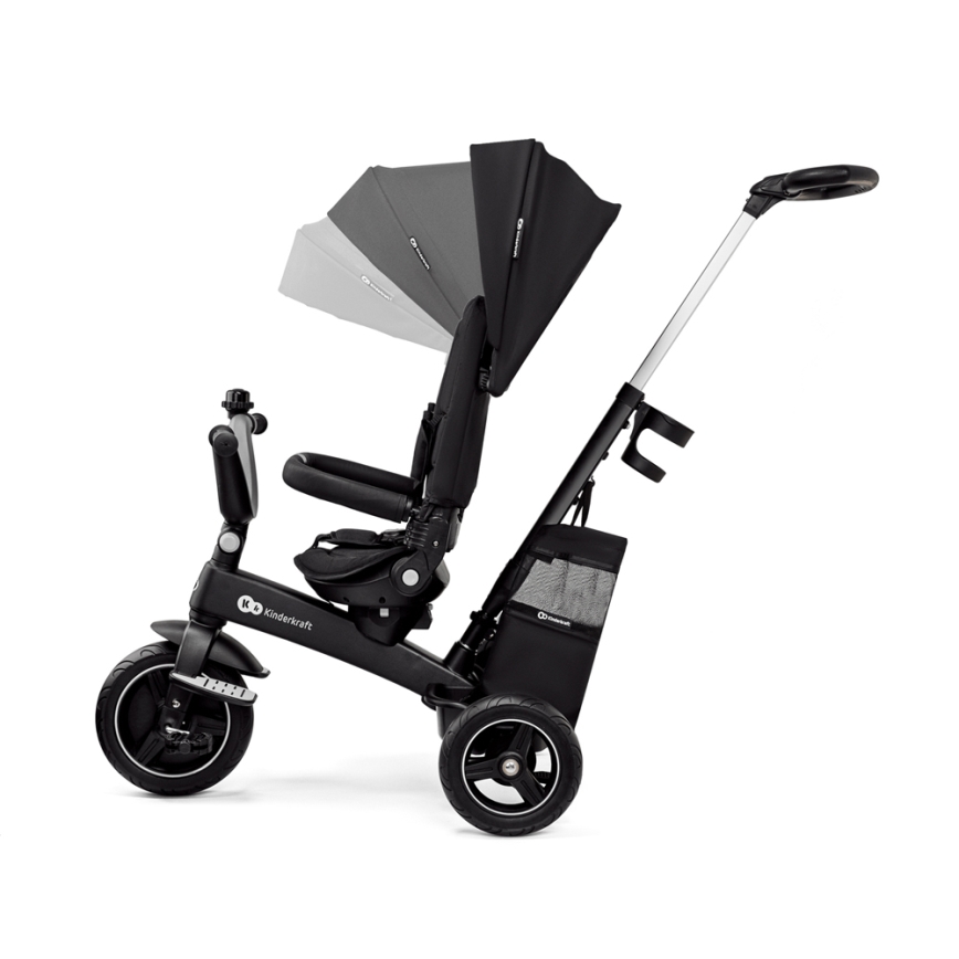 KINDERKRAFT SELECT - Triciclo per bambini 5in1 EASYTWIST Premium nero