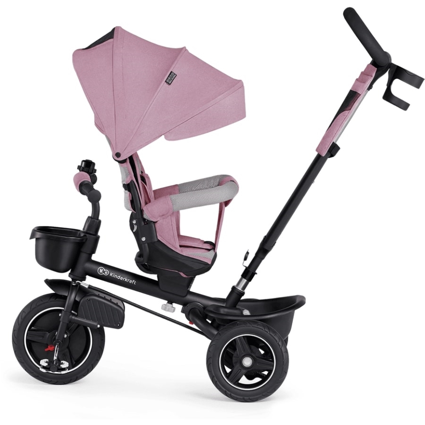 KINDERKRAFT - Triciclo per bambini 5in1 SPINSTEP rosa