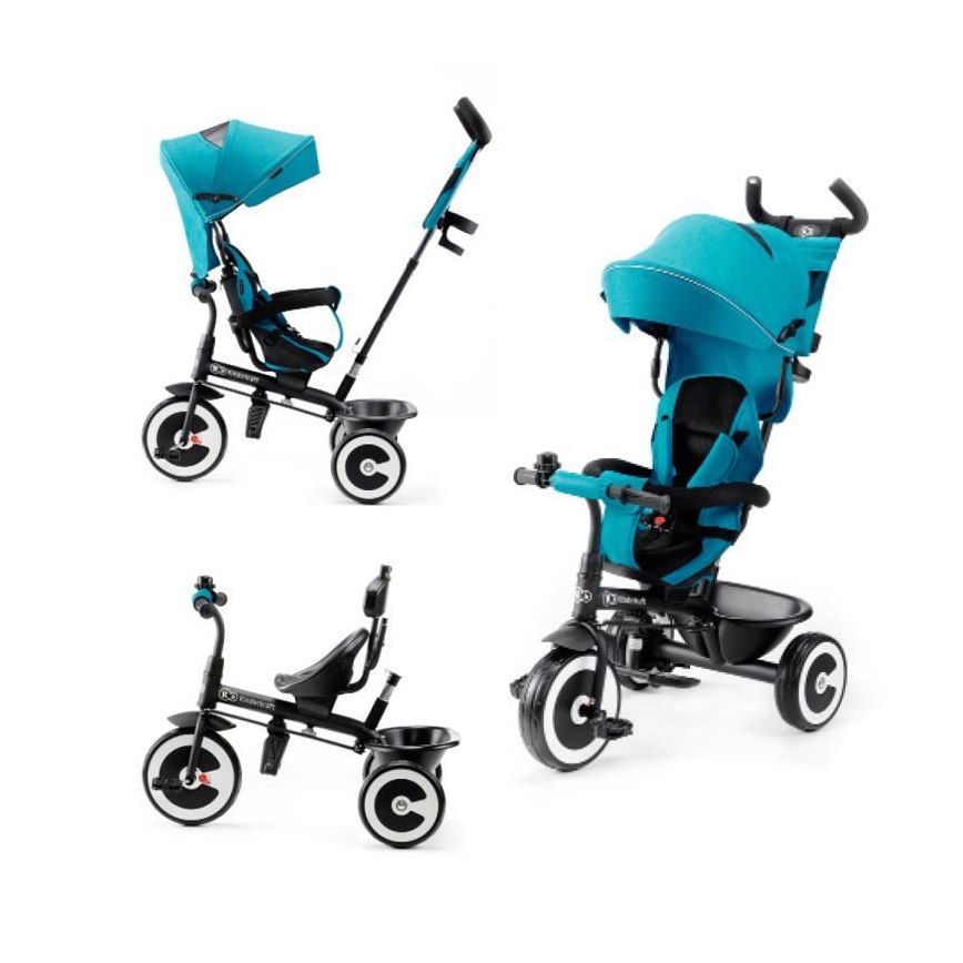 KINDERKRAFT - Triciclo per bambini ASTON turchese