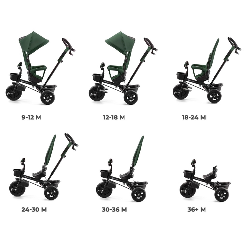 KINDERKRAFT - Triciclo per bambini AVEO verde