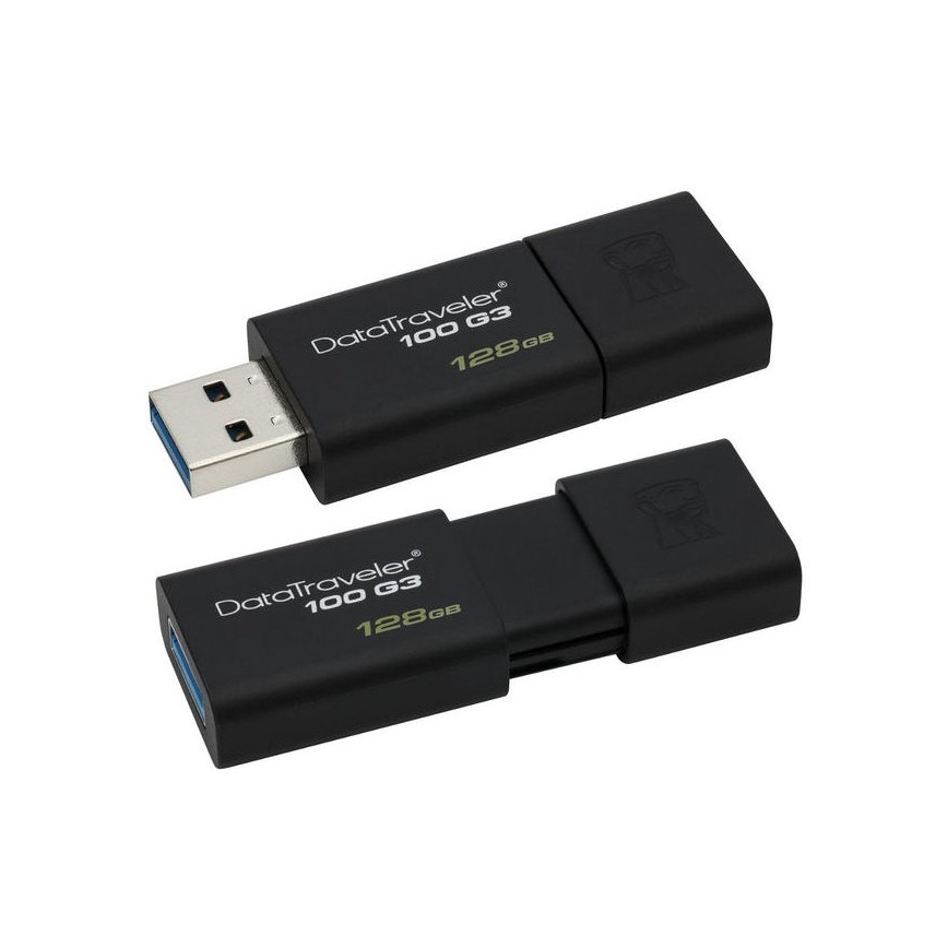 Kingston - Flash Drive DATATRAVELER 100 G3 USB 3.0 128GB nera