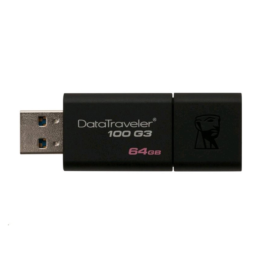 Kingston - Flash Drive DATATRAVELER 100 G3 USB 3.0 64GB nera