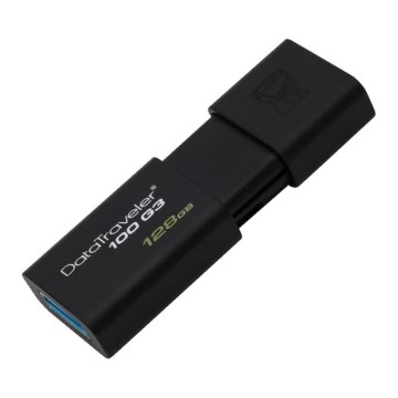 Kingston - Flash Drive DATATRAVELER 100 G3 USB 3.0 128GB nera