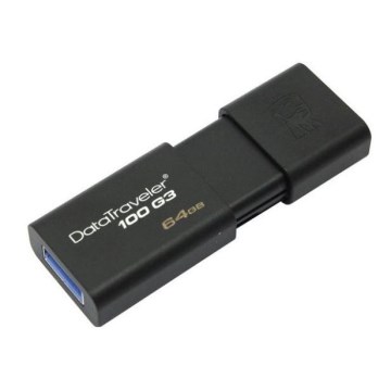 Kingston - Flash Drive DATATRAVELER 100 G3 USB 3.0 64GB nera