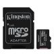 Kingston - MicroSDXC 128GB Canvas Select Plus U1 100MB/s + adattatore SD