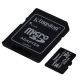 Kingston - MicroSDHC 16GB Canvas Select Plus U1 80MB/s + adattatore SD