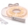 KIT 1x striscia LED con sensore di movimento FLEX LED/3,6 W/4xAA 2 m + 2x profili da incasso da 1 m argento/bianco
