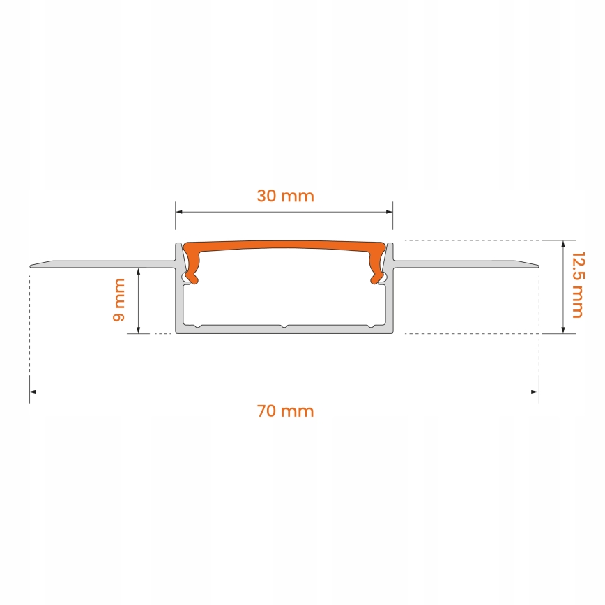SET 1x striscia LED con sensore di movimento FLEX LED/3,6W/4xAA 2 m + 2 profili da incasso 1 m argento/bianco