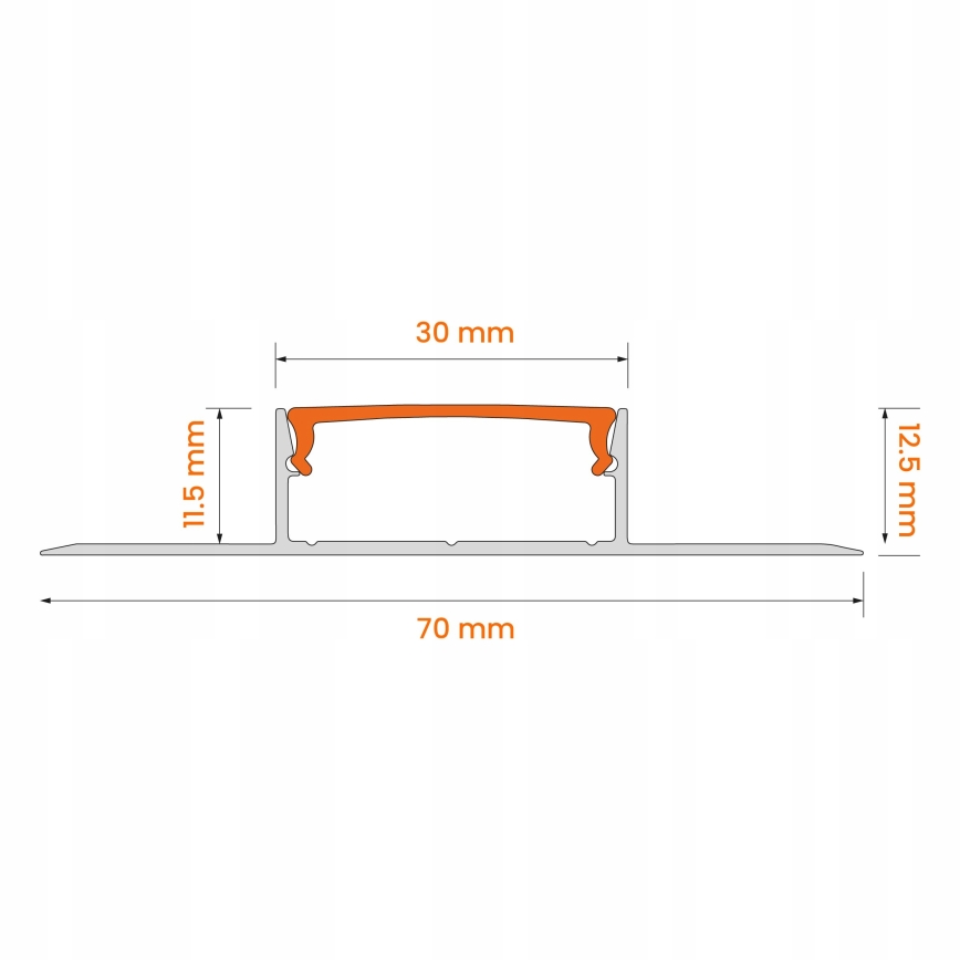 SET 1x striscia LED con sensore di movimento FLEX LED/3,6W/4xAA 2 m + 2x profilo da incasso 1 m argento/bianco
