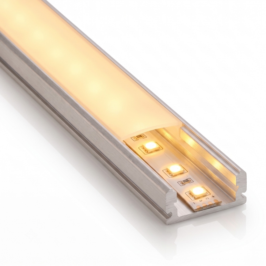 KIT 1x striscia LED MYLIVING LIGHTSTRIP LED/22W/230V 5 m + 5x profili da incasso da 1 m argento/bianco