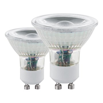 KIT 2x Lampadina LED GU10/3,4W 3000K - Eglo 11475