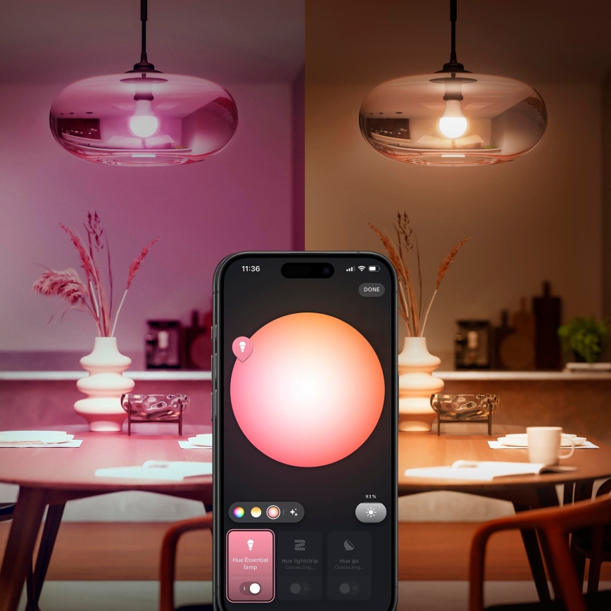 Kit di base Philips Hue White And Color Ambiance Essential 2xE27/8W/230V 2200-6500K + Hue Bridge