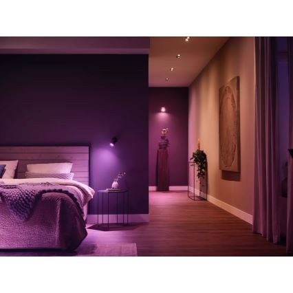 Kit base Philips Hue WHITE AND COLOR AMBIANCE 3xGU10/4,2W 2000-6500K + Hue Bridge e Dimmer Switch