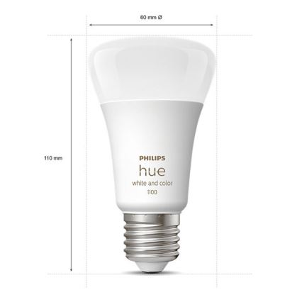 Kit base Philips Hue WHITE AND COLOR AMBIANCE 3xE27/9W/230V 2000-6500K + Hue bridge