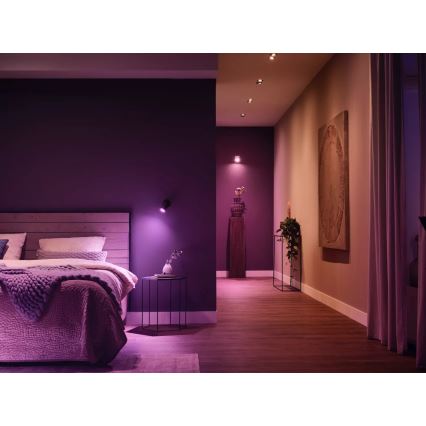Kit base Philips Hue WHITE AND COLOR AMBIANCE 3xGU10/4,2W/230V 2000-6500K + Hue Bridge e Dimmer Switch