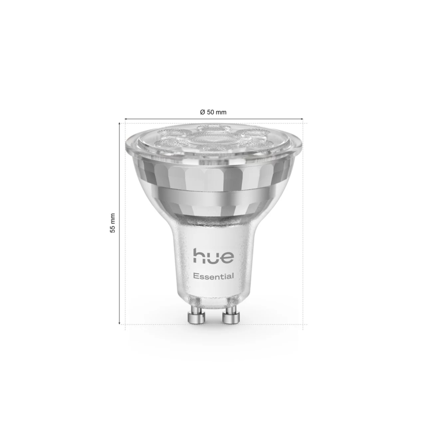 Kit base Philips Hue White And Color Ambiance Essential 3xGU10/4,7W/230V 2200-6500K + Hue bridge