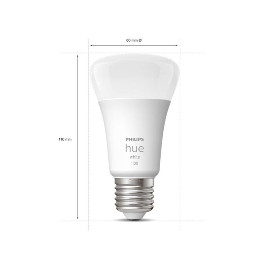Kit di base Philips Hue WHITE 3xE27/9,5W 2700K + Hue Bridge e Dimmer Switch