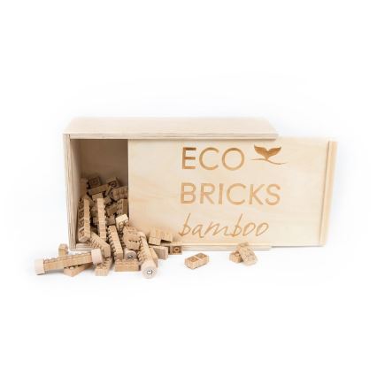 Kit di costruzione in legno ECO BRICKS 145 pezzi