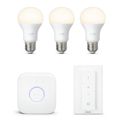 KIT principale Philips Hue WHITE 3xE27/9W/230V