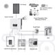 Kit solare: Convertitore ibrido solare SOFAR 6kW + modulo batteria AMASSTORE 10,24kWh con base con centralina batteria