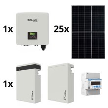 Kit solare: SOLAX Power - 10kWp RISEN + convertitore 10kW SOLAX 3f + batteria 11,6 kWh