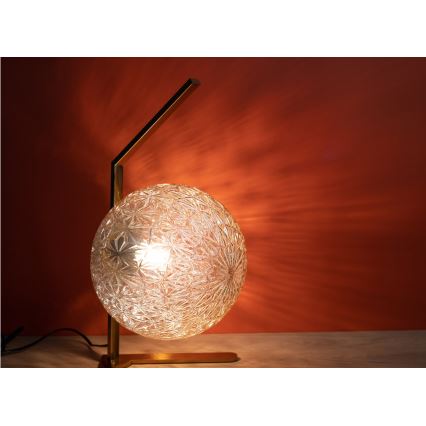 Lampada da tavolo JUNO 1xE27/7W/230V beige/oro