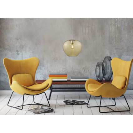 Lampadario a sospensione con filo RAIN 1xE27/11W/230V oro
