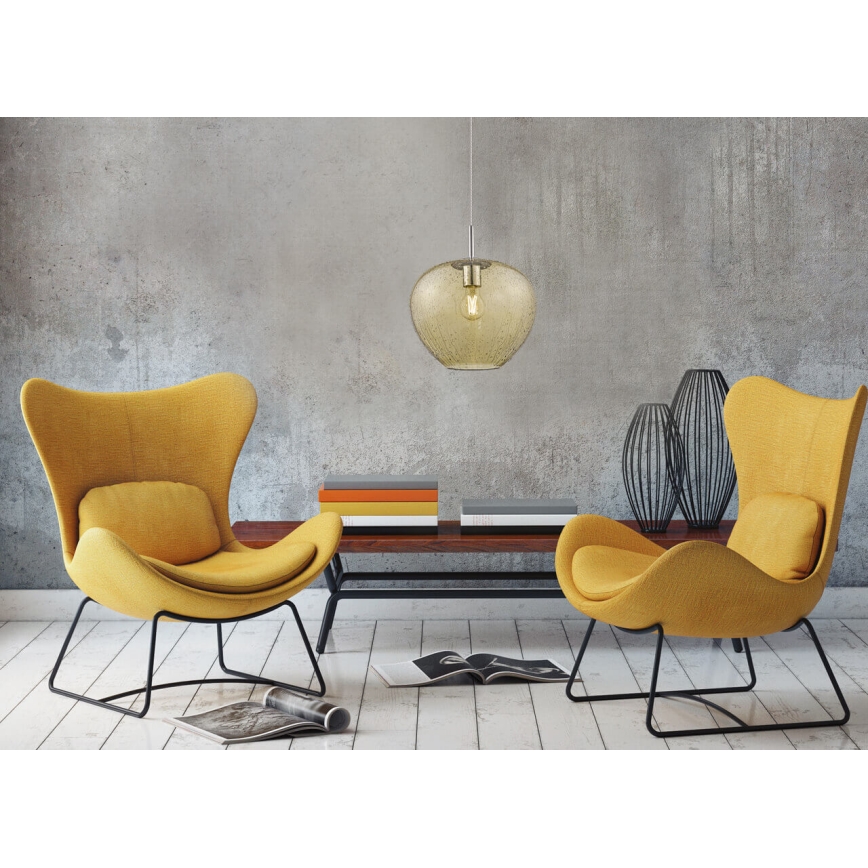 Lampadario a sospensione con filo RAIN 1xE27/11W/230V oro