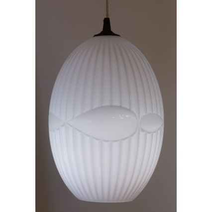 Lampadario a sospensione con filo ELLIPTIC 1xE27/11W/230V bianco