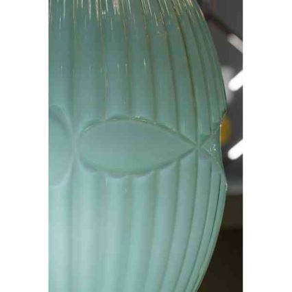 Lampadario a sospensione con filo ELLIPTIC 1xE27/11W/230V verde