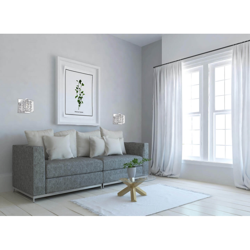 Applique 1xG9/3W/230V cromo opaco