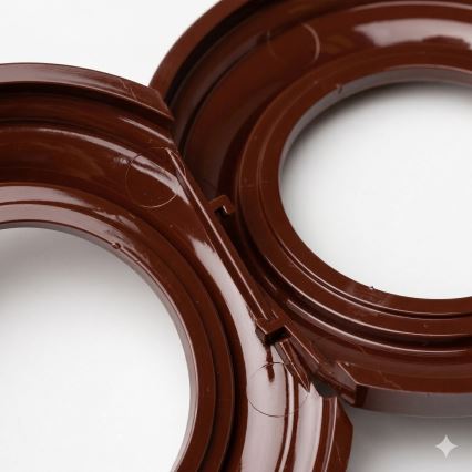 Kliklap - Cornice retrò con bordo marrone