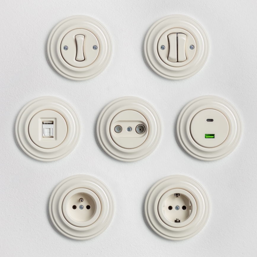 Kliklap - Cornice retrò semplice beige