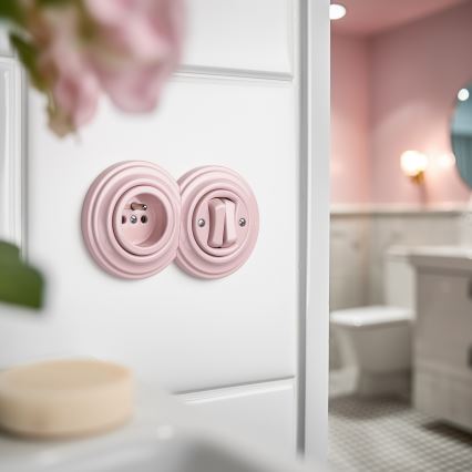 Kliklap - Cornice retrò terminale rosa antico