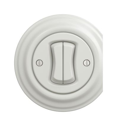 Kliklap - Cornice vintage laterale bianca