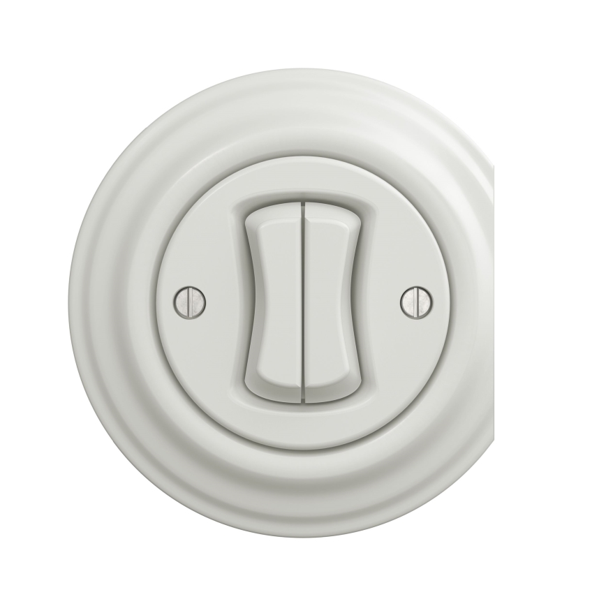 Kliklap - Cornice vintage laterale bianca