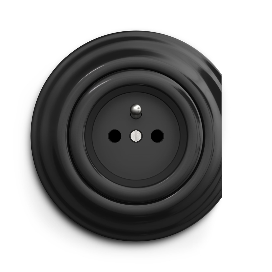 Kliklap - Cornice vintage laterale nero